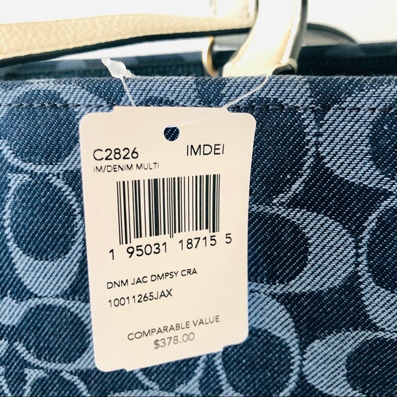 Coach Bags Coach Dempsey Carryall Denim Blue Jacquard Purse Poshmark